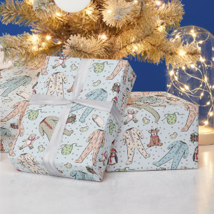 Mint Gender Neutral Winter Weihnachten Geschenkpapier