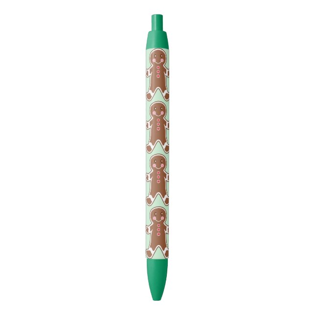 Mint Gingerbread Weihnachtskekse Schreiben Pen Kugelschreiber (Vorderseite Vertikal)