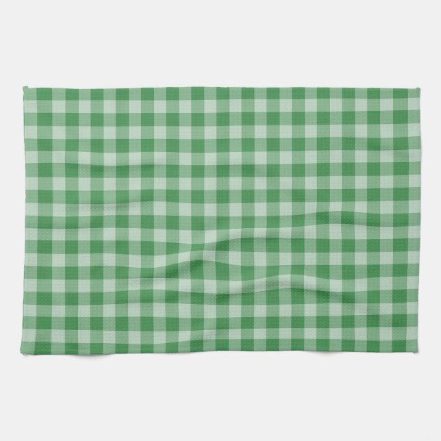 Mint Gingham Geschirrtuch (Horizontal)