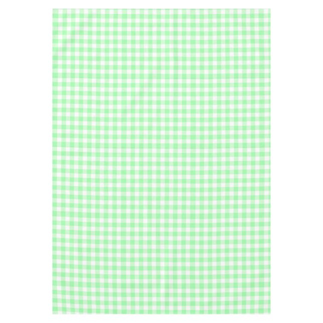 Mint Gingham Tischdecke (Vorderseite)