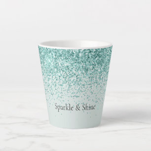 Mint Glitzer Sparkle Milchtasse