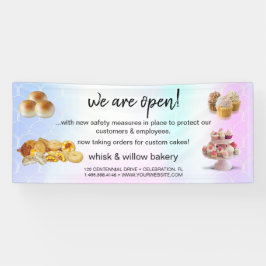 Mint & Gold Whisk Bakery Business Wiedereröffnung Banner