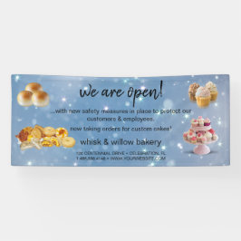 Mint & Gold Whisk Bakery Business Wiedereröffnung Banner