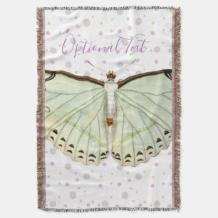 Mint Green Beauty Butterfly Decke