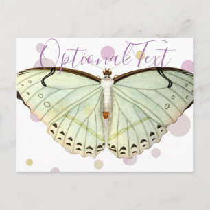 Mint Green Beauty Butterfly Postkarte