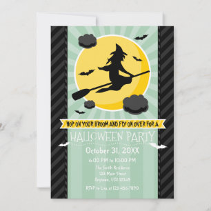 Mint Green Black Grey Hexeneinladung Einladung