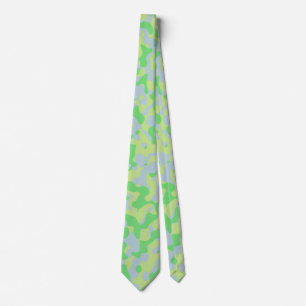 Mint Green Camouflage in Light Olive und Soft Grau Krawatte