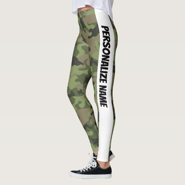 Mint Green Camouflage PERSONALIZE Leggings (Links)