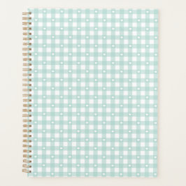 Mint Green Checks Planer