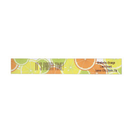 Mint Green Citrus Fruit Slices Rücksendeadresse