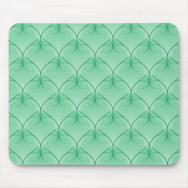 Mint Green einzigartig Elegance Mousepad (Vorne)