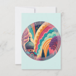 Mint Green Fairytale Carte de remerciements - Pers