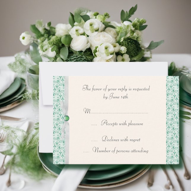 Mint Green Florentine RSVP (Créateur téléchargé)