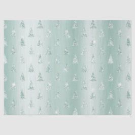 Mint Green Glitzer Sparkle Weihnachtsbaumen Seidenpapier