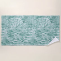 Mint Green Glitzy Zebra Print Glitzer