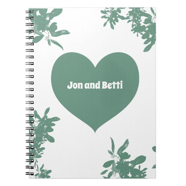Mint Green Ivy Notizblock (Vorderseite)