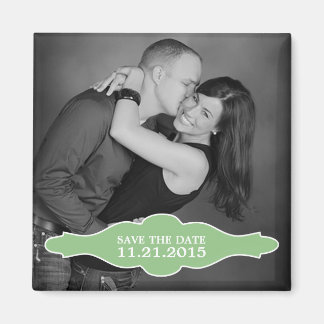 Mint Green La Bon Vie Foto Speichern Sie das Date Magnet