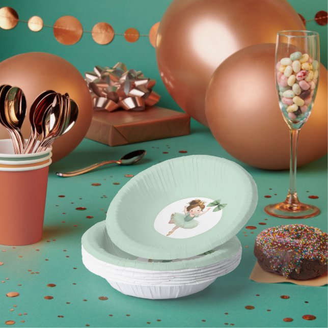 Mint Green Little Princess Ball  Pappteller (Multi)