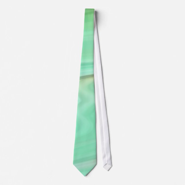 Mint Green Marble – Elegant Abstract Pattern  Krawatte (Vorderseite)