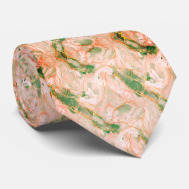 Mint Green Marble & Gold Krawatte