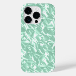 Mint Green Metallic Chic Elegant Bling Case-Mate iPhone 14 Pro Hülle