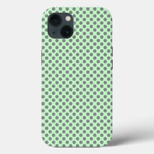Mint Green mit Grey Polka Dots von Shirley Taylor Case-Mate iPhone Hülle