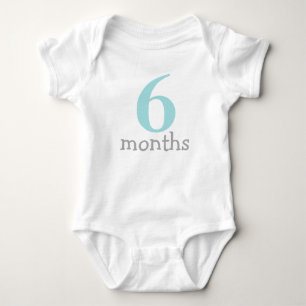 Mint Green Monthly Baby Strampler