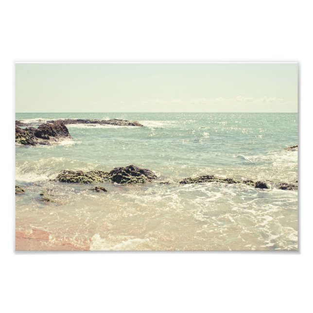 Mint Green Ocean Pastel Beach Photographie (Devant)