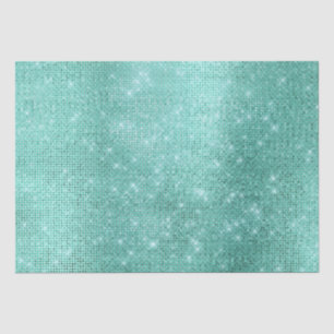 Mint Green Sparkle Seidenpapier