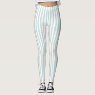 Mint Green Stripe Leggings