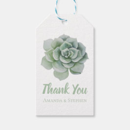 Mint Green Succulent Cactus danke Ihnen für Ihre H Geschenkanhänger