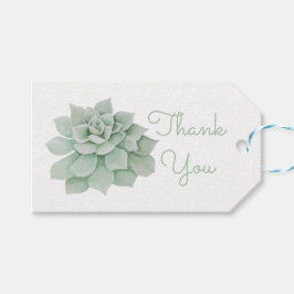 Mint Green Succulent Cactus danke Ihnen für Ihre H Geschenkanhänger