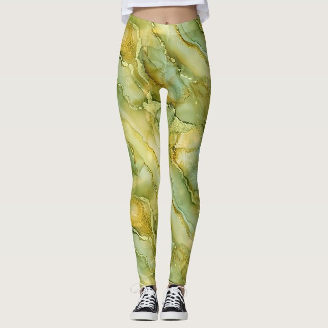 Mint Green Tee Leggings (Vorderseite)