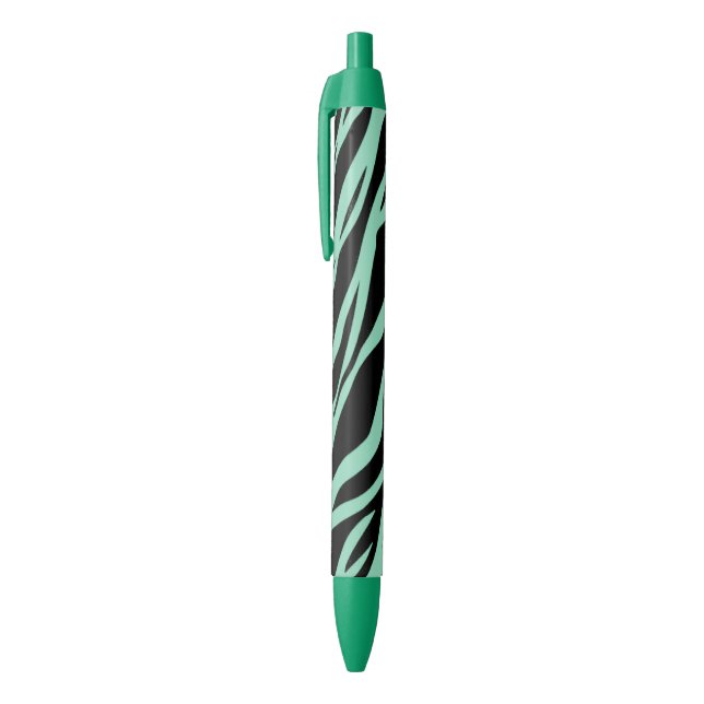 Mint Green Zebra Striping Kugelschreiber (Oberseite (Vertikal))