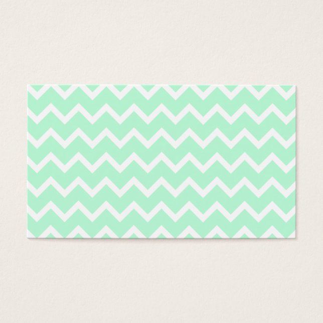 Mint Green Zigzag Chevron Stripes. (Devant)