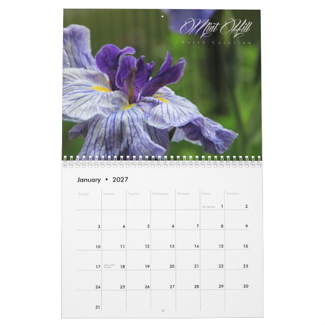 Mint Hill North Carolina Kalender (Jan 2027)