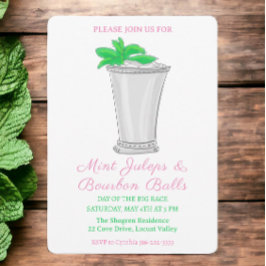 Mint Julep Bourbon Balls Pferderennen Derby Day Einladung