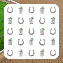 Mint Julep Cocktails & Horseshoe Pattern Renntag