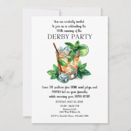 Mint Julep Derby Party Einladung
