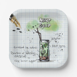 MINT JULEP DERBY PARTY PAPIERPLATTE PAPPTELLER