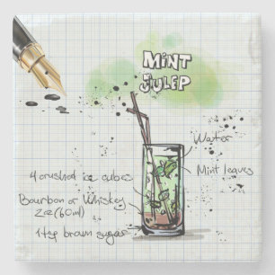 Mint Julep Drink Steinuntersetzer