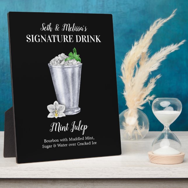 Mint Julep ・ PERSONALISIEREN Sie diese Signatur Dr Fotoplatte (Seite)