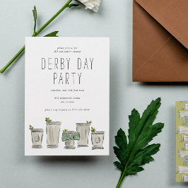 Mint Julep Pferderennen Derby Day Party Einladung
