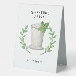 Mint Julep | Signaturentrink Tischaufsteller