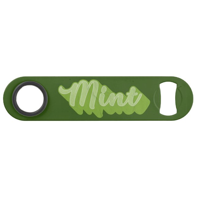 MINT, Manchester, Englisch-Slang-Dialekt Speed Flaschenöffner (Vorderseite (Horizontal))