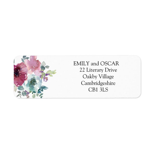 Mint & Mauve Blumenhochzeit (Vorne)