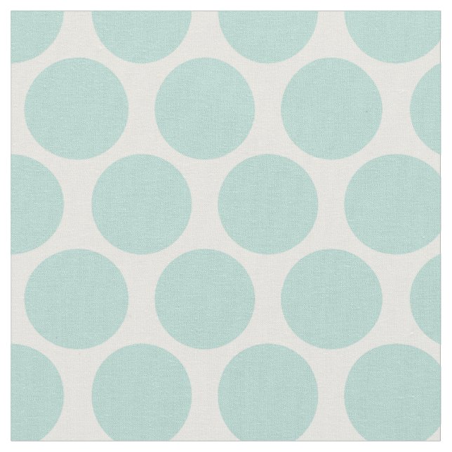 Mint Mod Dots Stoff (Nahaufnahme)
