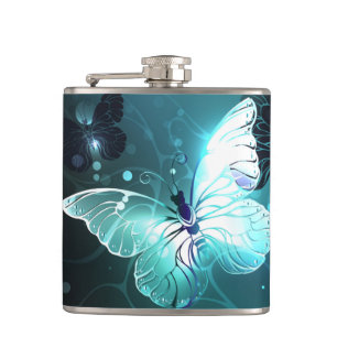 Mint-Night-Schmetterlinge Flachmann