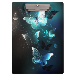 Mint-Night-Schmetterlinge Klemmbrett