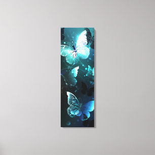 Mint-Night-Schmetterlinge Leinwanddruck